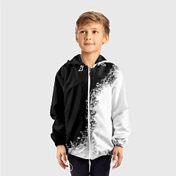 Ветровка с капюшоном детская Инь и Янь, цвет: 3D-белый — фото 2