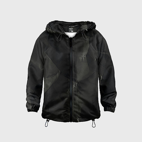 Детская ветровка Эффект мятой бумаги / 3D-Черный – фото 1