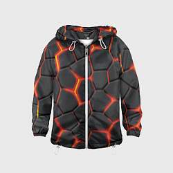 Детская ветровка Неоновый разлом - жёлтый