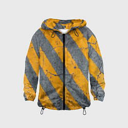 Детская ветровка Желтые полосы на бетоне