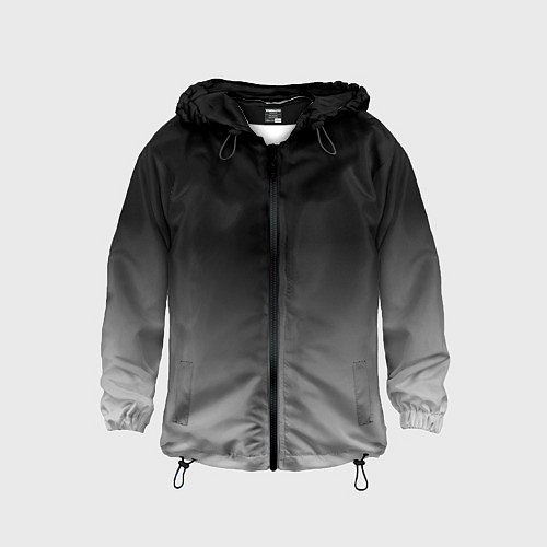 Детская ветровка От черного к белому / 3D-Черный – фото 1
