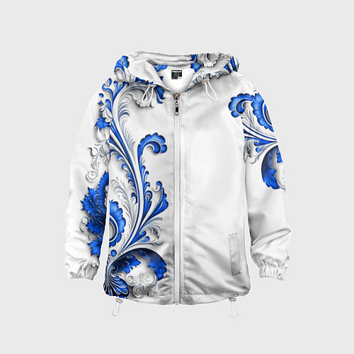 Детская ветровка Русские узоры / 3D-Белый – фото 1