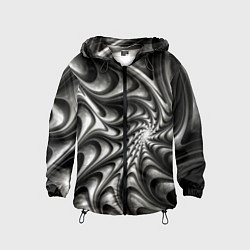 Детская ветровка Abstract fractal grey