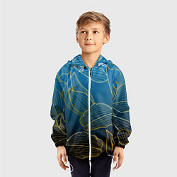 Ветровка с капюшоном детская Vanguard floral pattern, цвет: 3D-белый — фото 2