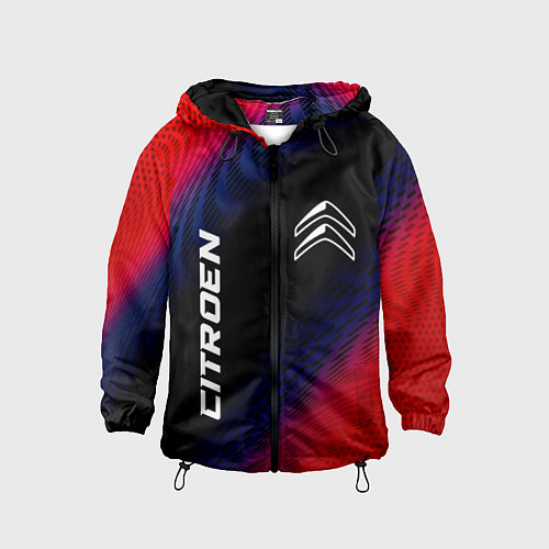 Детская ветровка Citroen красный карбон / 3D-Черный – фото 1