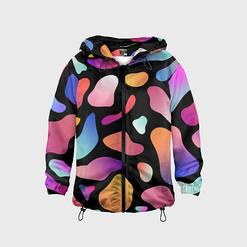 Детская ветровка Fashionable colorful pattern / 3D-Черный – фото 1