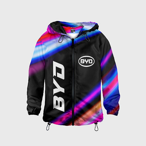 Детская ветровка BYD speed lights / 3D-Черный – фото 1