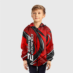 Ветровка с капюшоном детская Counter strike 2- red beast, цвет: 3D-черный — фото 2