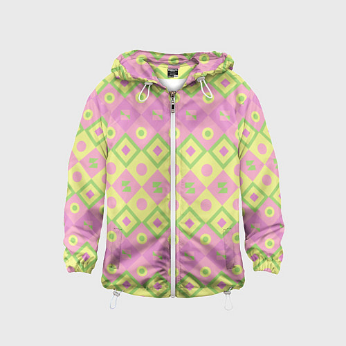 Детская ветровка Pink yellow style / 3D-Белый – фото 1