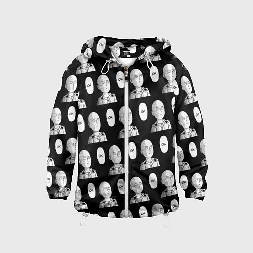 Детская ветровка Saitama - ok pattern / 3D-Белый – фото 1