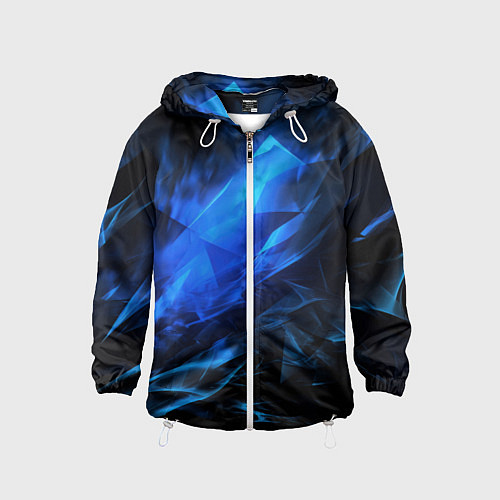 Детская ветровка Blue black background / 3D-Белый – фото 1