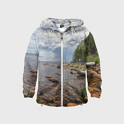 Детская ветровка Лодка на Ладоге