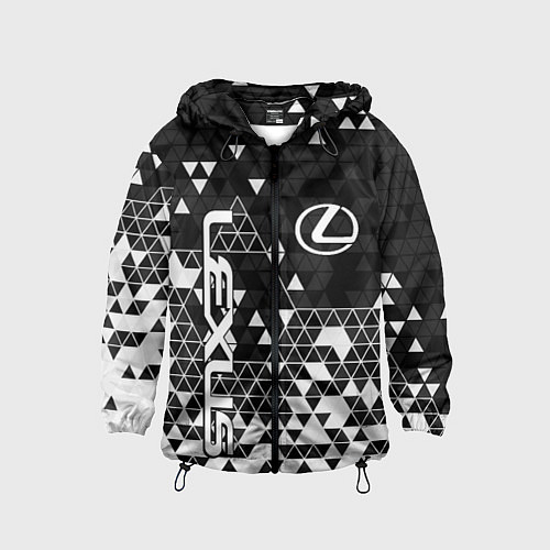 Детская ветровка Лексус - распад / 3D-Черный – фото 1