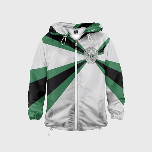 Детская ветровка Железнодорожные войска / 3D-Белый – фото 1