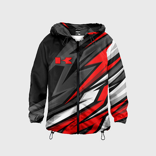 Детская ветровка Kawasaki - red uniform / 3D-Черный – фото 1