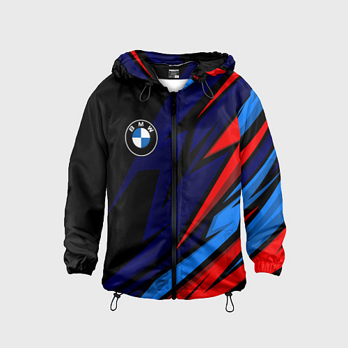 Детская ветровка BMW - m colors and black / 3D-Черный – фото 1