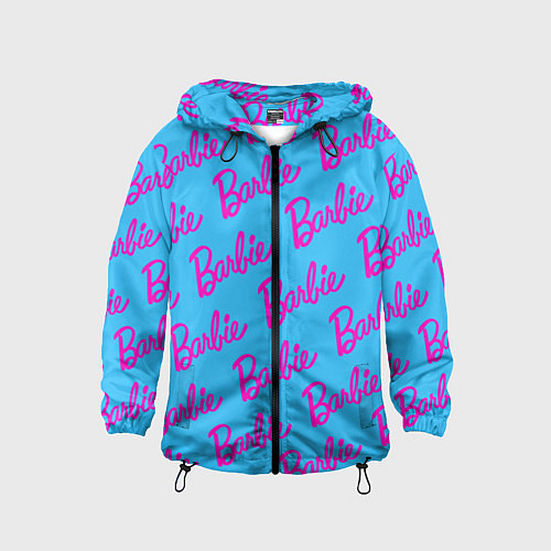 Детская ветровка Barbie pattern / 3D-Черный – фото 1