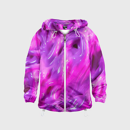 Детская ветровка Розовая слизь / 3D-Белый – фото 1