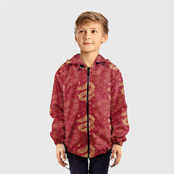 Ветровка с капюшоном детская The chinese dragon pattern, цвет: 3D-черный — фото 2