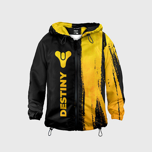 Детская ветровка Destiny - gold gradient: по-вертикали / 3D-Черный – фото 1