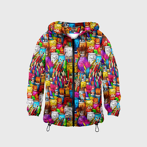 Детская ветровка Набор художника / 3D-Черный – фото 1