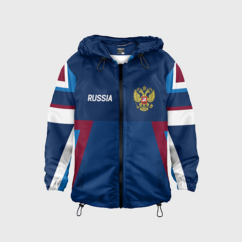 Детская ветровка Спортивная Россия / 3D-Черный – фото 1