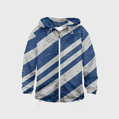 Детская ветровка Сине-белый шик / 3D-Белый – фото 1
