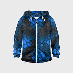 Детская ветровка Синий трескающийся камень