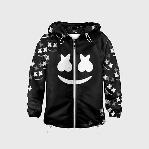 Детская ветровка Marshmello black collection / 3D-Белый – фото 1