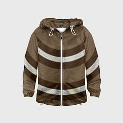 Детская ветровка Текстура с коричневыми дугами