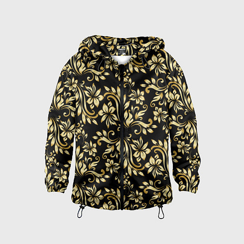 Детская ветровка Gold khokhloma / 3D-Черный – фото 1