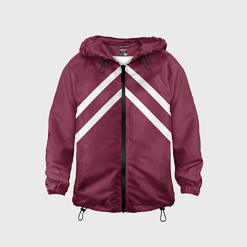 Детская ветровка Бордовая кофта костюм Марата - слово пацана сериал / 3D-Черный – фото 1