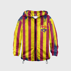 Детская ветровка Полосатые цвета футбольного клуба Барселона