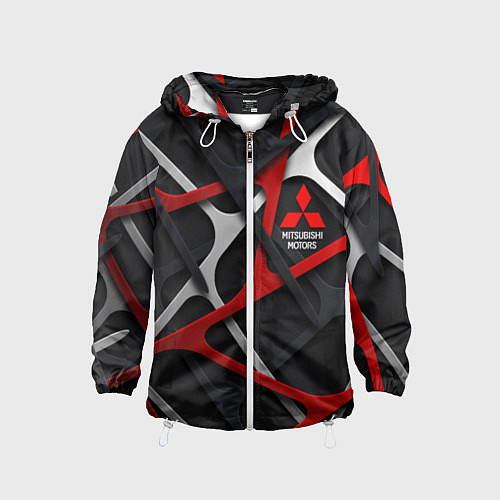 Детская ветровка Mitsubishi - texture / 3D-Белый – фото 1