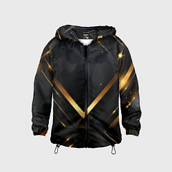 Детская ветровка Gold luxury black abstract