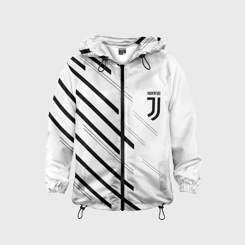 Детская ветровка Juventus sport geometry / 3D-Черный – фото 1