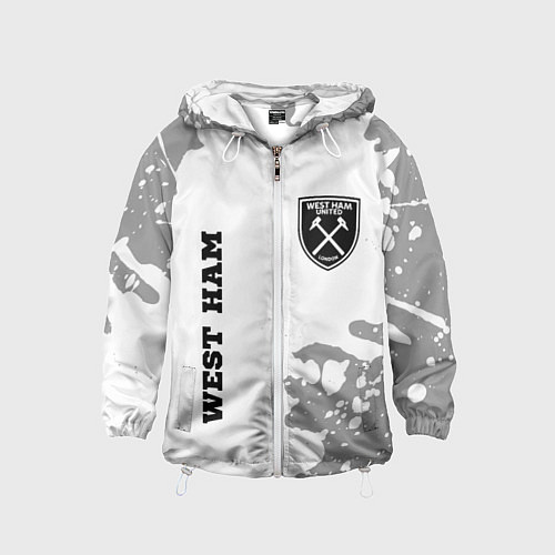 Детская ветровка West Ham sport на светлом фоне вертикально / 3D-Белый – фото 1