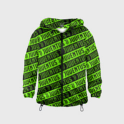 Детская ветровка Juventus green pattern sport