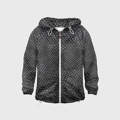 Детская ветровка Текстура змеиная кожа / 3D-Белый – фото 1