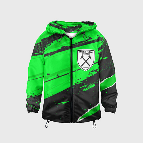 Детская ветровка West Ham sport green / 3D-Черный – фото 1