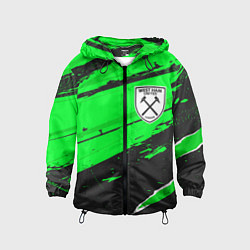 Детская ветровка West Ham sport green