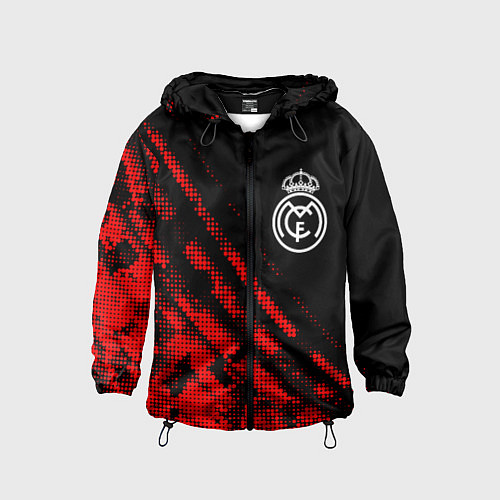 Детская ветровка Real Madrid sport grunge / 3D-Черный – фото 1