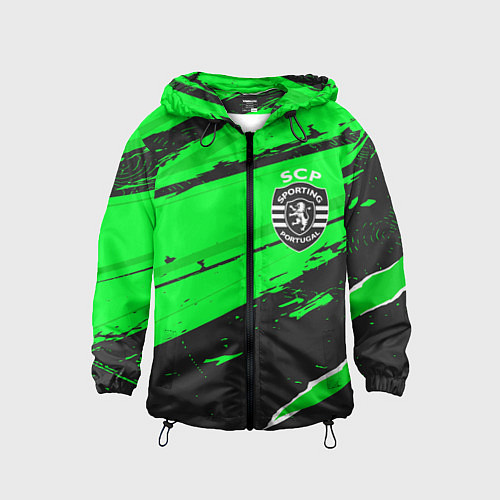 Детская ветровка Sporting sport green / 3D-Черный – фото 1