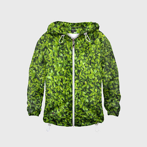 Детская ветровка Зелёная трава листья / 3D-Белый – фото 1