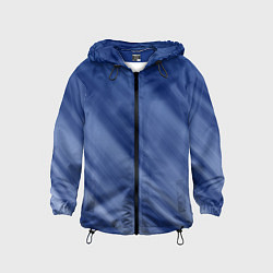 Детская ветровка Белые полосы на синем фоне