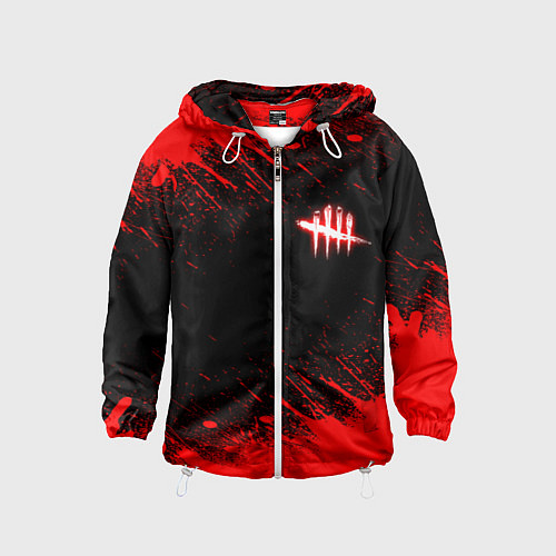 Детская ветровка Dead by daylight огненный / 3D-Белый – фото 1