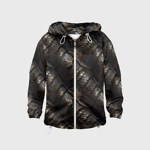 Детская ветровка Классическая старая броня текстура / 3D-Белый – фото 1