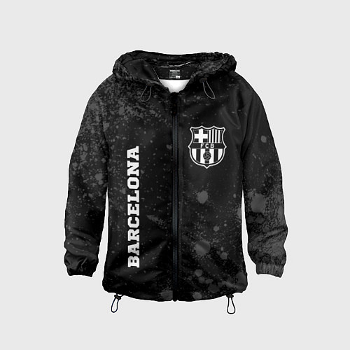 Детская ветровка Barcelona sport на темном фоне вертикально / 3D-Черный – фото 1
