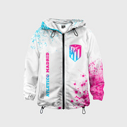 Детская ветровка Atletico Madrid neon gradient style вертикально