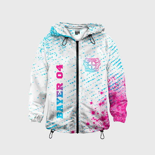 Детская ветровка Bayer 04 neon gradient style вертикально / 3D-Черный – фото 1